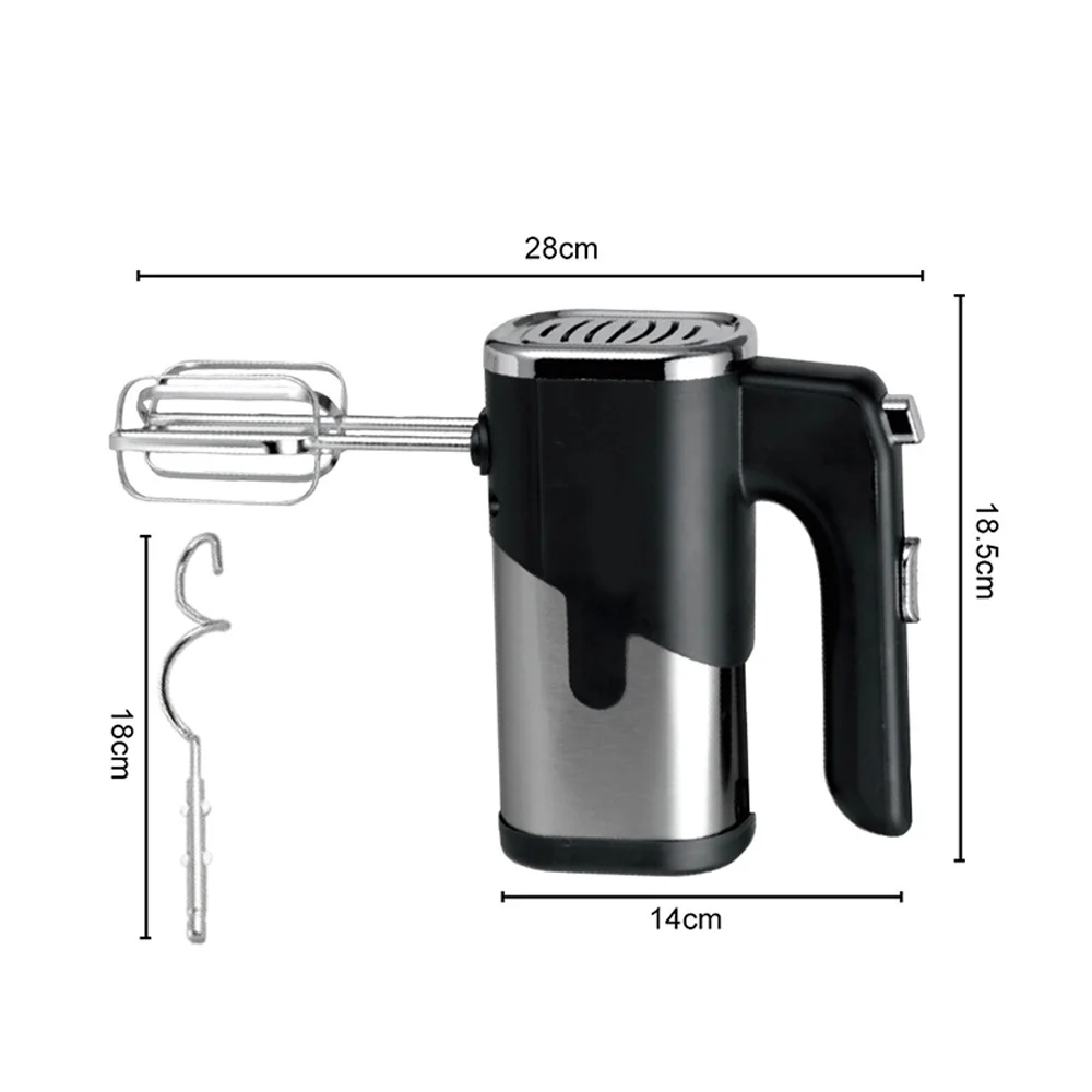 1pc 전기 믹서, 고속 휴대용 크림 털, 5단 속도 제어, 가정용 휴대용 강력한