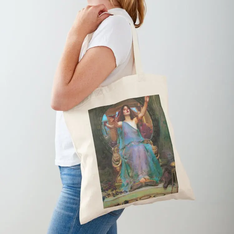 

John William Waterhouse Circe Offering the Cup to Odysseus Tote Bag shopper bag women Handbags women canvas tote bag Beach