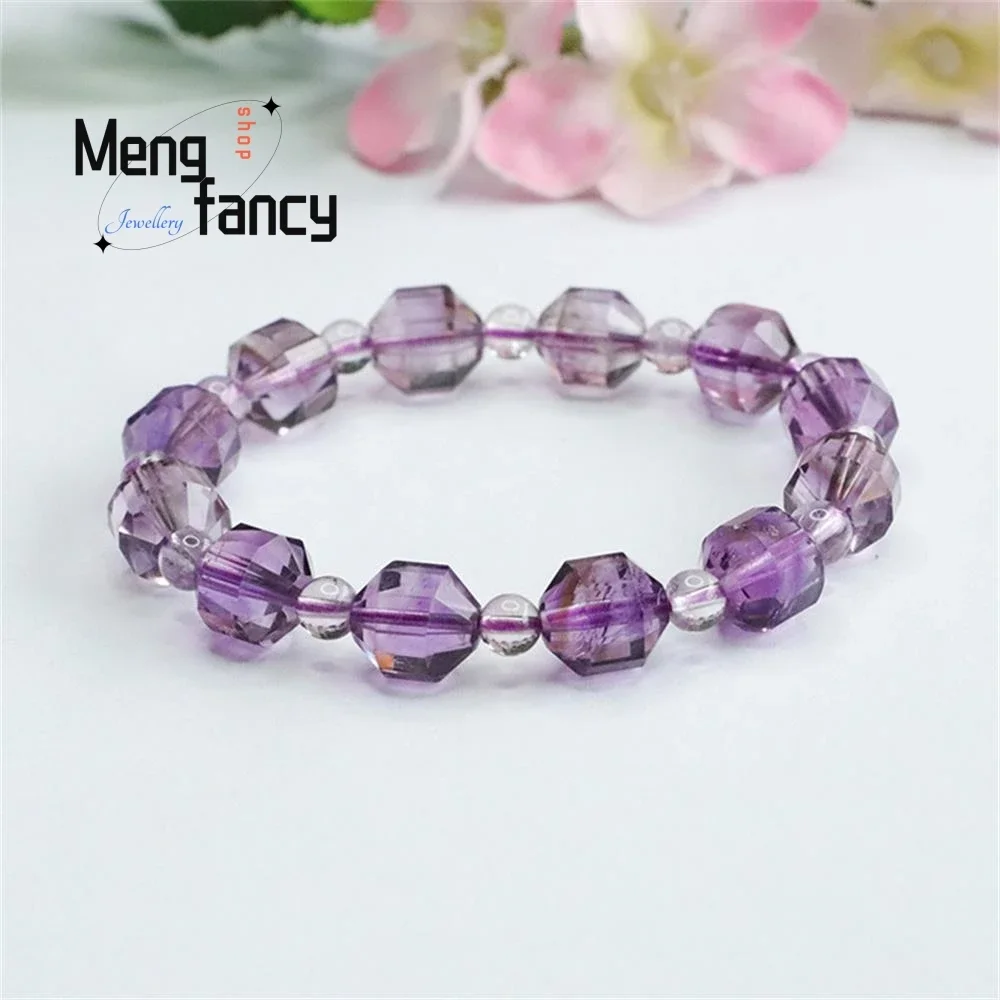 Natural Amethyst Bracelet Colour Fine High-grade Exquisite Fashion Jewelry Best Selling Treasure Gift for Girlfriend Handicraft