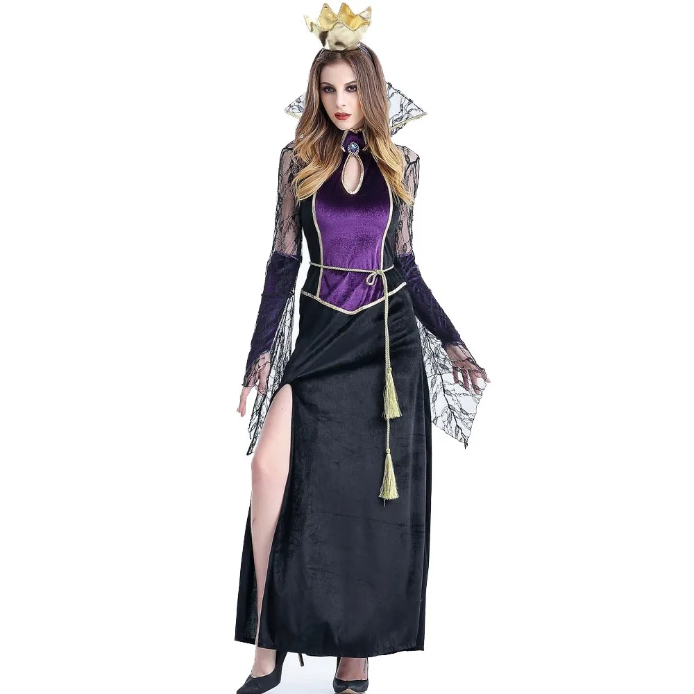 

Halloween Scary Costumes Cosplay Vampire Queen Witch Costume Fantasia Women Sexy Fancy Dress