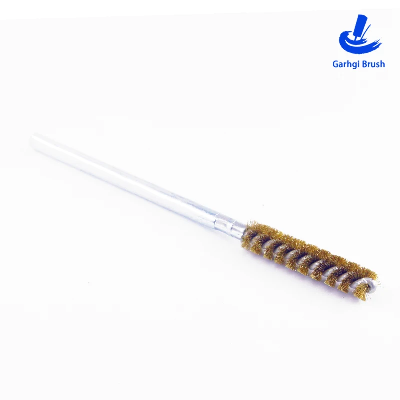 Spazzola Garhgi Spazzole in filo di rame φ2.1-18mm in filo ritorto Pulizia tubi per sbavatura Lucidatura Finitura superficiale Uso trapano