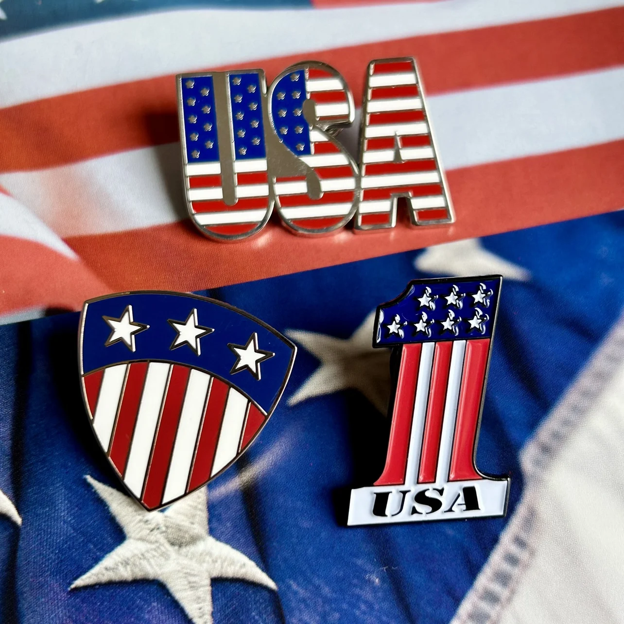 Emblema de lembrança turística americana, broche dos eua, azul-vermelho, listrado de estrela, broche esmaltado vintage americano, indiano, cherokee, presente de lapela