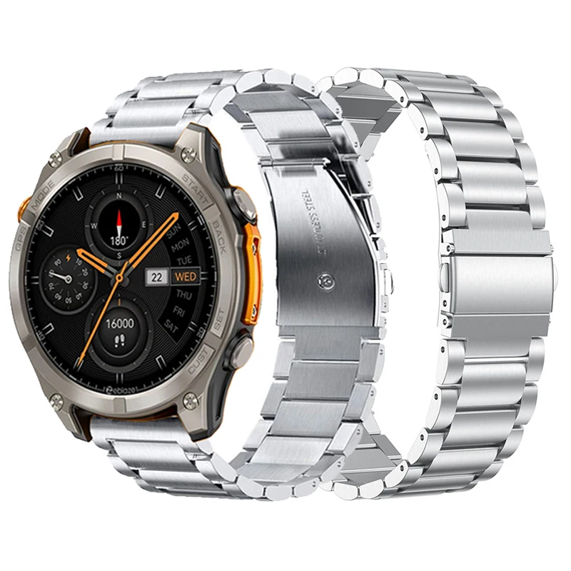 Ремешок для часов из нержавеющей стали для ZEBLAZE Stratos 4, металлический ремешок для Zeblaze Vibe 8, браслет для Zeblaze Btalk Plus, браслет Correas