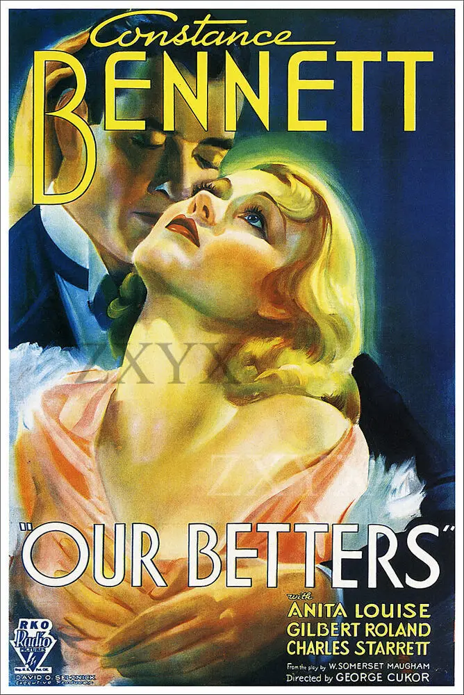 Our Betters Vintage Constance Bennett Movie Poster