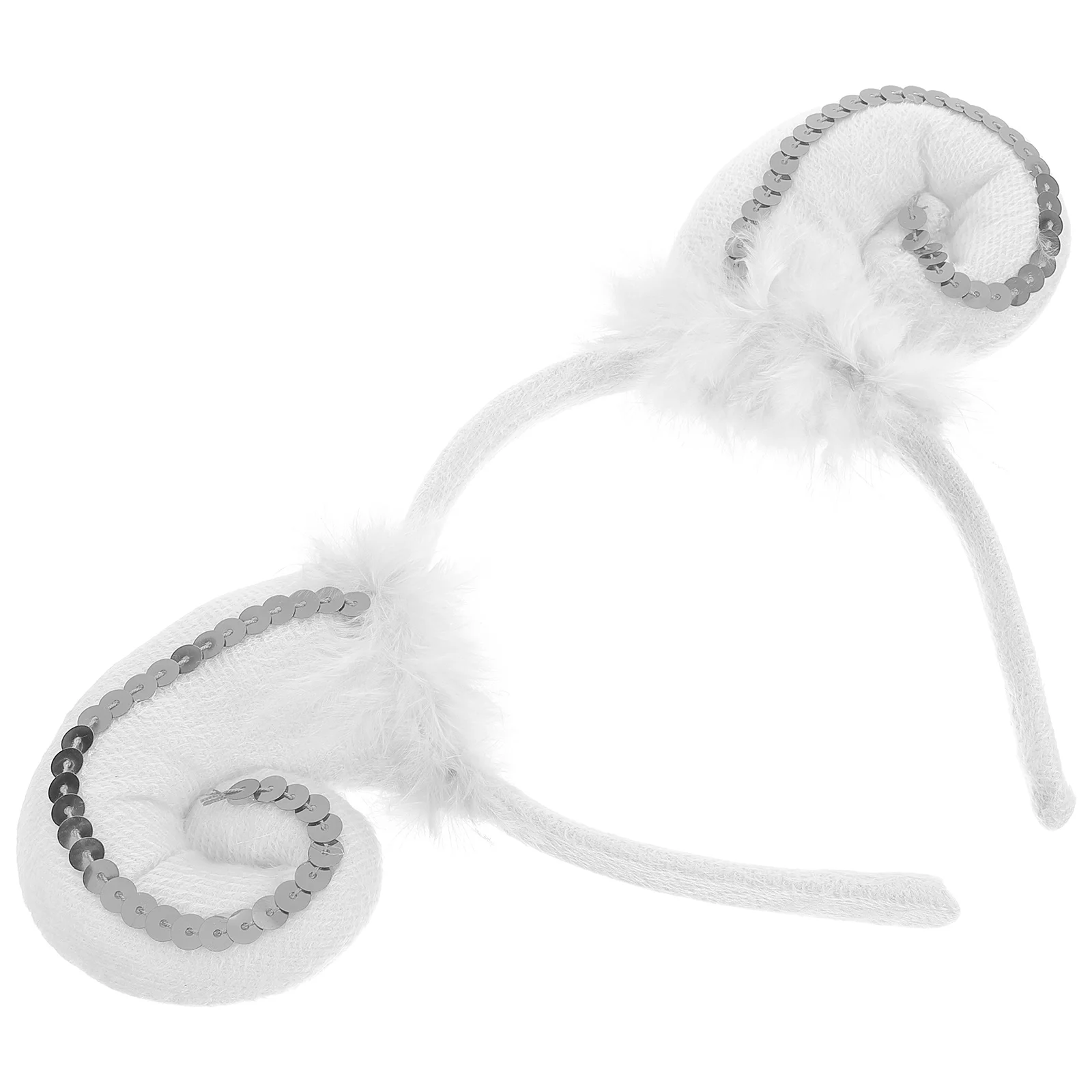 

Lamb Ear Hairband Sheep Ears Headband Bright Pink Animal Costume Headdress For Party Halloween Cosplay Dance Shows