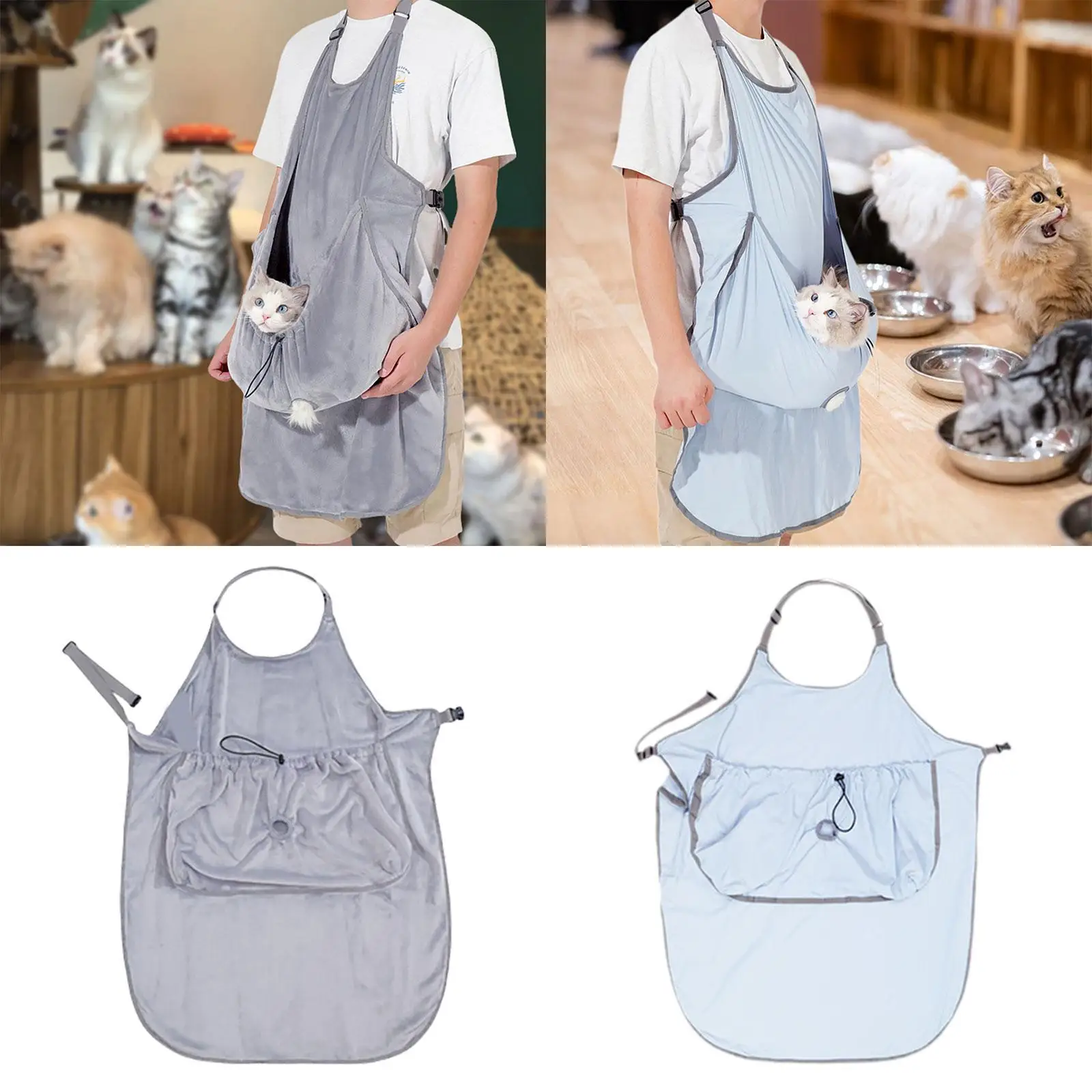 

Cat Carry Hanging Apron Cat Apron Carrier Adjustable Rope Pet Carry Warm Blanket