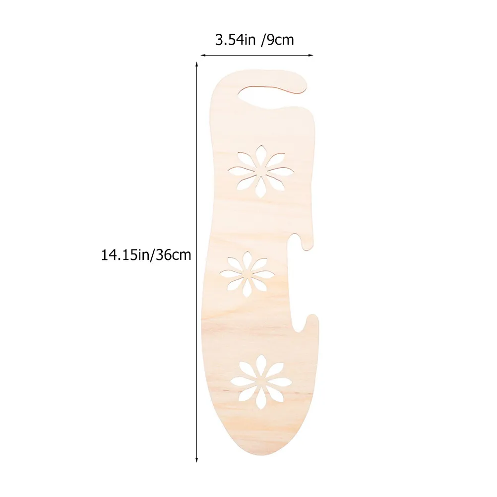 2Pcs Gloves Display Wooden Blockers Knitting Molds Crochet Gloves Forms Hand Knit Stocking Display Organizers DIY Handcraft