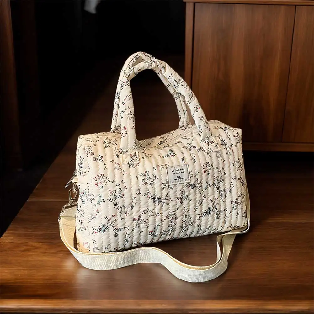 

Женская холщовая сумка через плечо, большая сумка-тоут с цветочным принтом (стиль 1)