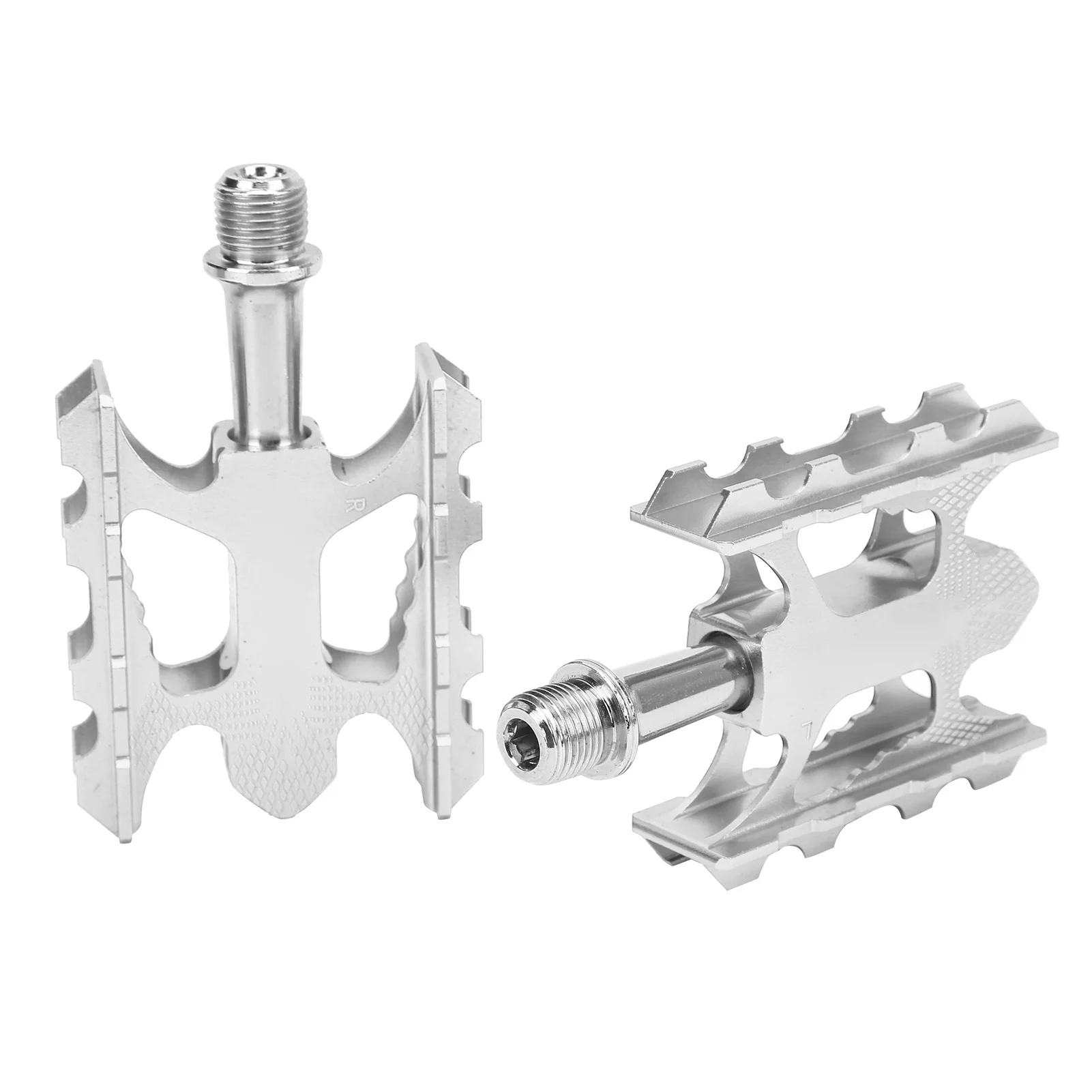 WAKE Bicycle 3 Bearing Aluminum Alloy Pedal Durable Mountain Bike Bearing PedalsTitanium