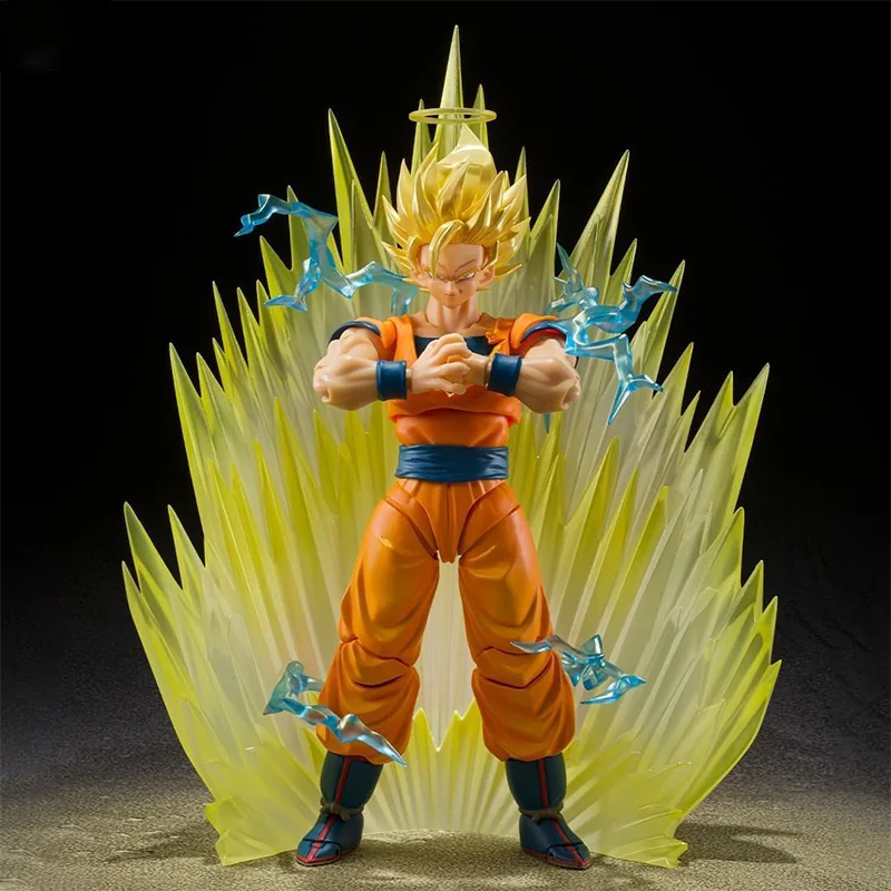 الصندوق الأصلي بانداي SHF لعبة دراغون بول سوبر سايان 2 سون جوكو الشكل النهائي أطقم منمذجة أنيمي عمل لعبة هدايا للأطفال الجندي #4