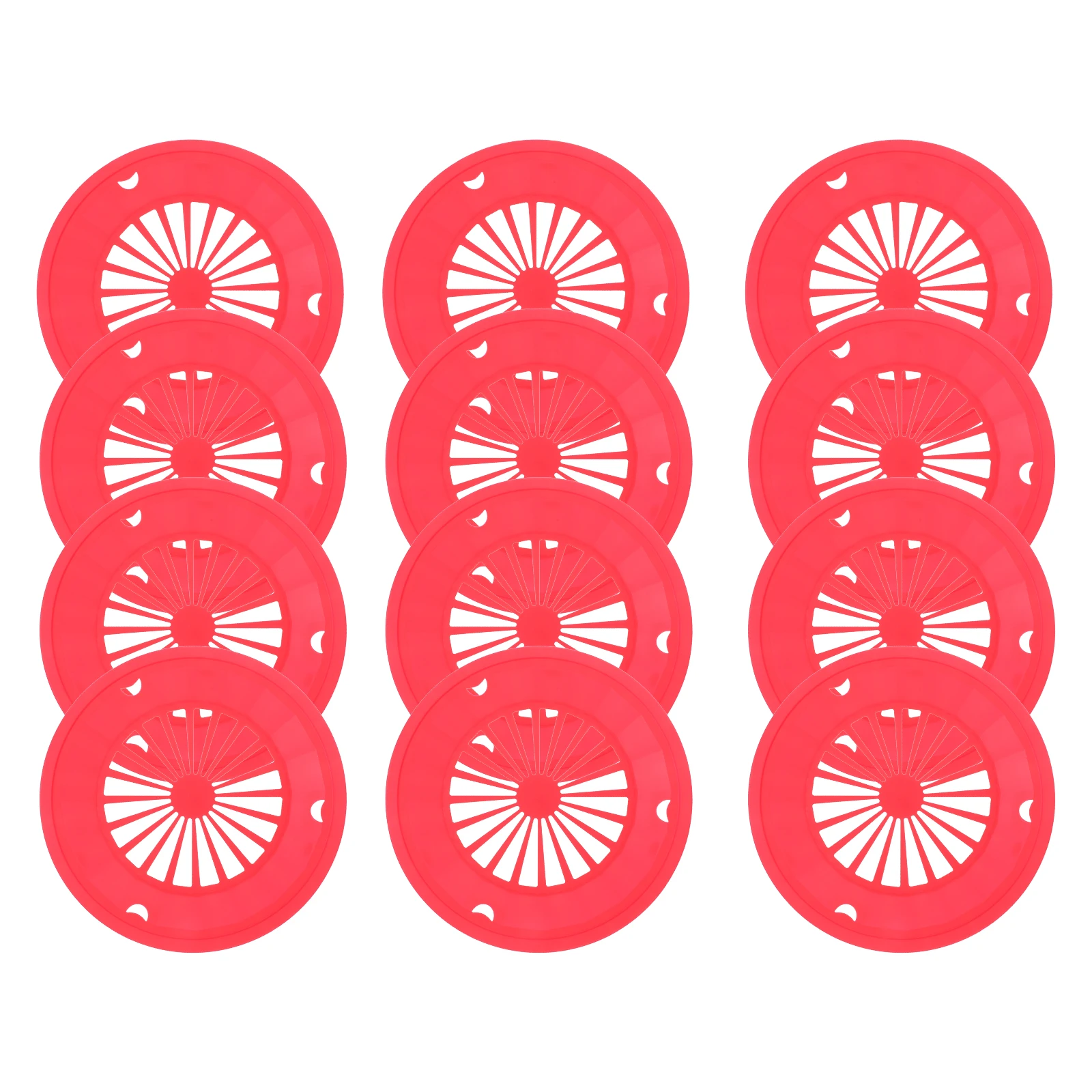 

12pcs Reusable 9 Inch Camping BBQ Party Plastic Paper Plate Holders Barbecue Plates Plates Paper Holders Holder
