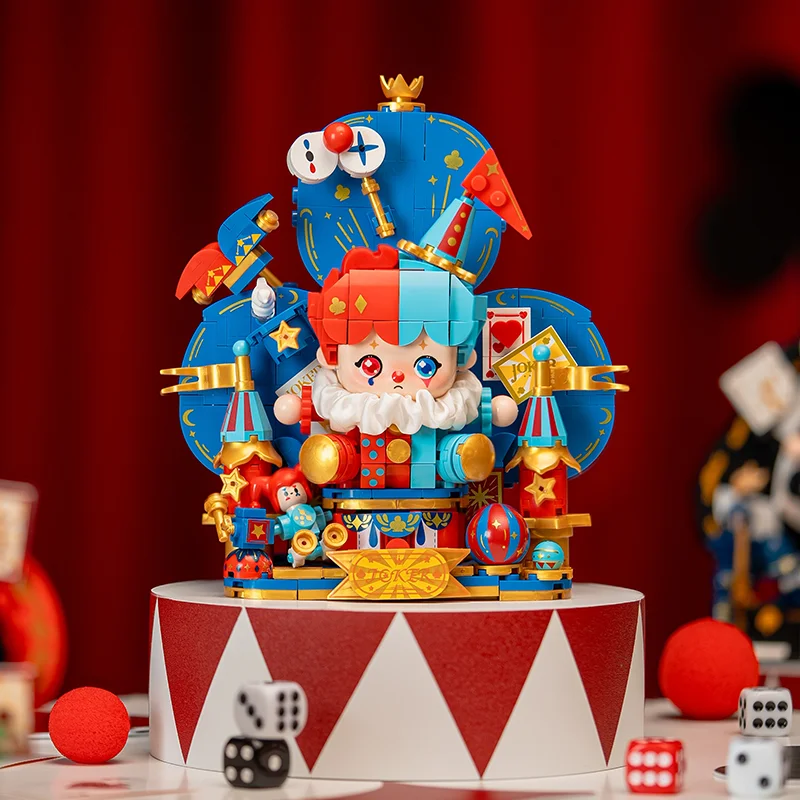 Weekit Fiaba Poker Face Building Block Creativo Bel Re Regina Cavaliere Joker Testa grande Figure Modello Mattoni Giocattolo per bambini Regalo