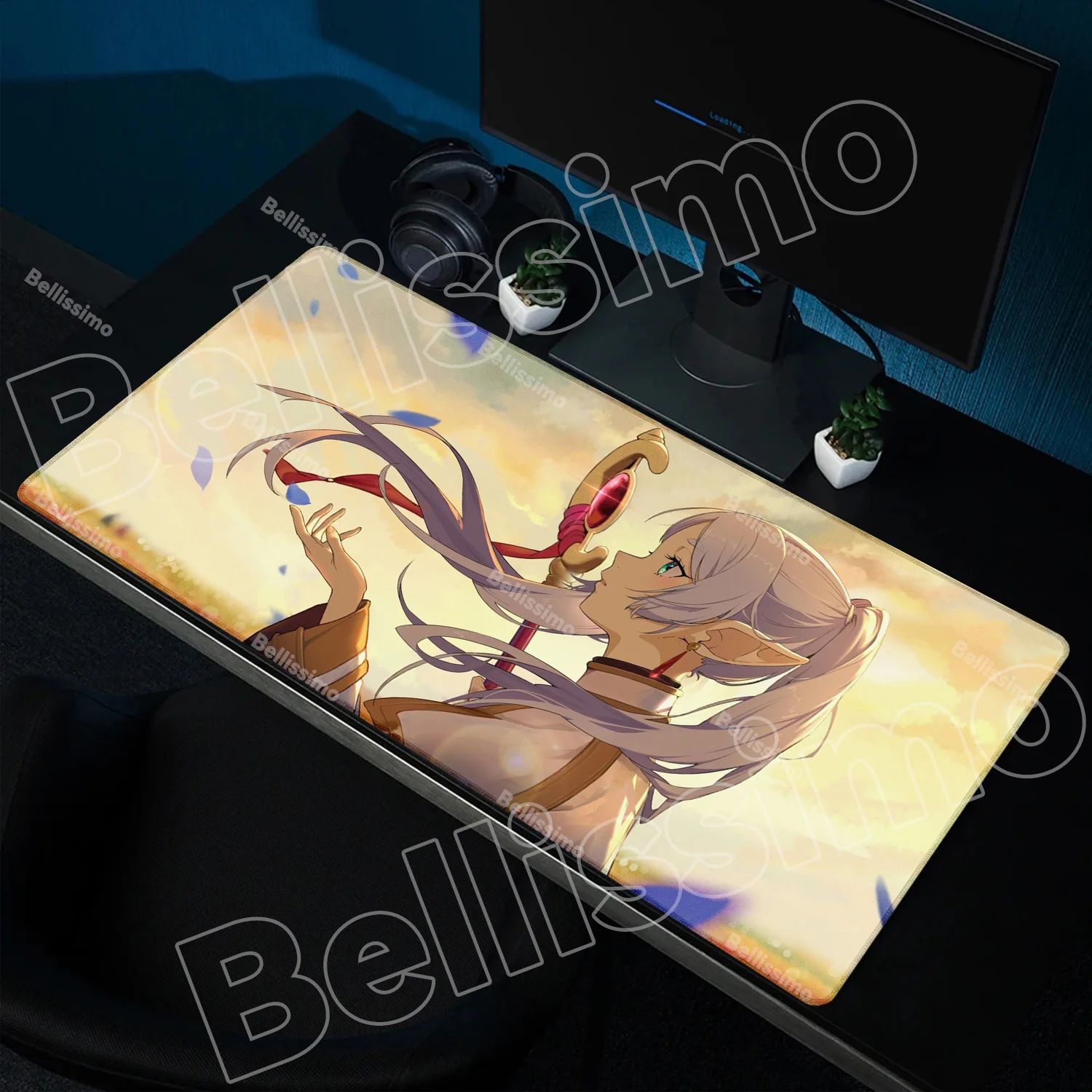 

Mouse Pad Anime Frieren Girl Cute Extended Mousepad Laptop Natural rubber Keyboard Pad Kawaii PC Accessory XXL Desk Mouse Mat