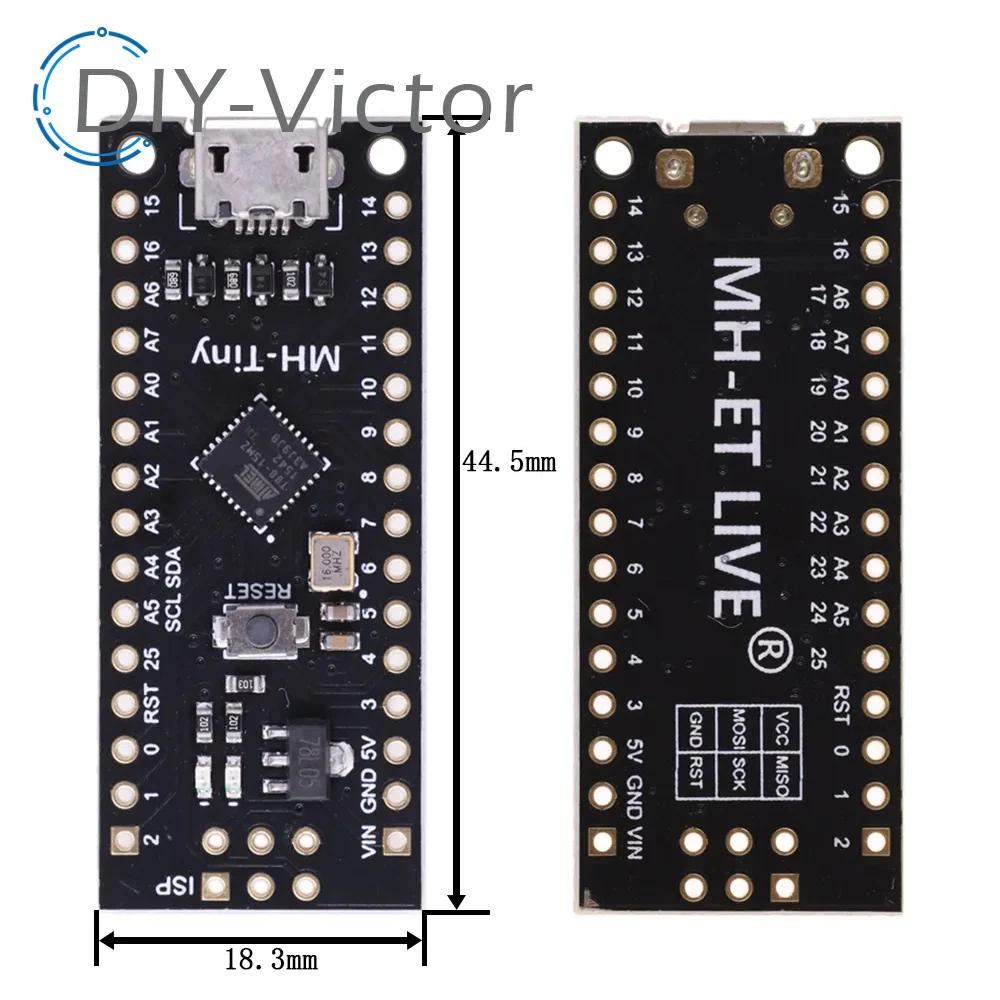 Placa de microdesarrollo ATTINY88 16Mhz /Digispark ATTINY85 actualizado /NANO V3.0 ATmega328 Compatible extendido para Arduino