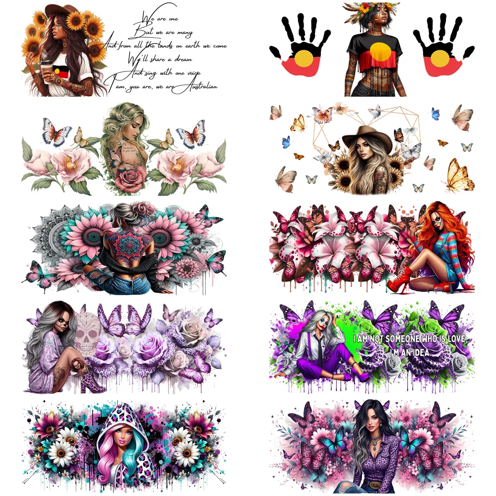 مختلط سيئة غال تصاميم UV DTF كأس التفاف ل 16 أوقية Libbey كوب بوس فاتنة سلسلة العصرية الوشم فتاة كوب يلتف ملصقات ثلاثية الأبعاد