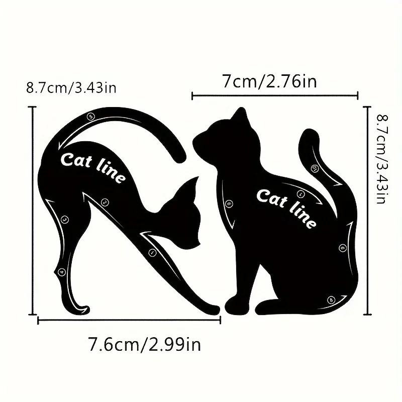 10pcs Eyeliner Stencils Cat Line Eyeliner Stamps Models Eyeliner Template Shaper Eye Liner Makeup Tool Makeup Products Косметика