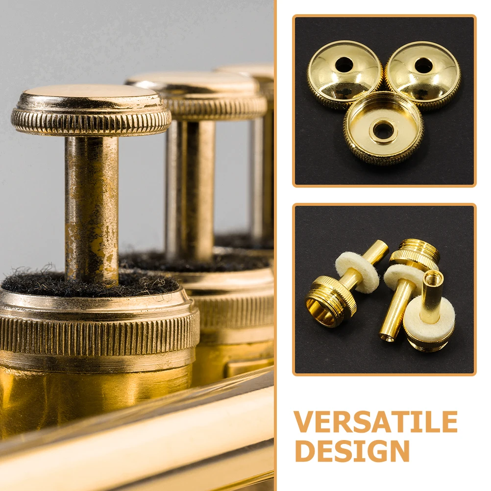

12 Pieces Trumpet Accessories Set C317 Type Metal Buttons Repair Replacement Parts Cornet Valves Sturdy Useful