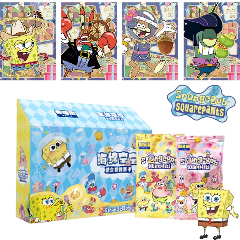 

Spongebob Squarepants Commemorative Edition Collection Card Booster Box Anime Peripheral Rare SP PR Cards Toys For Children Gift