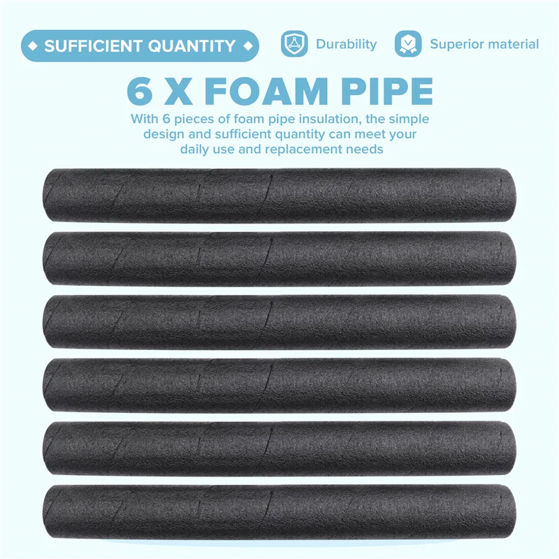 

A20F-Pipe Insulation Foam Tube Foam Pipe Soft Foam Tubing Insulation Wrap Spiral Basement Pole Cover Protector