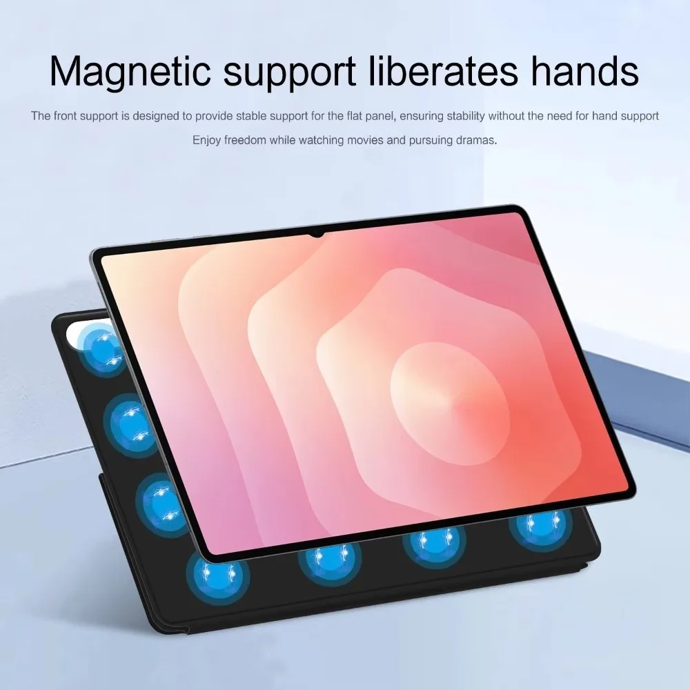 

11-дюймовый чехол-подставка для планшета, складной защитный чехол с магнитным креплением, кожаный для Samsung Galaxy Tab S11