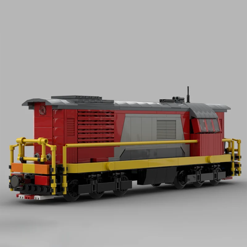 

750PCS Moc Russian Railways Diesel Locomotive Train Model DIY Assembly Building Block Toy Children's Birthday Gift