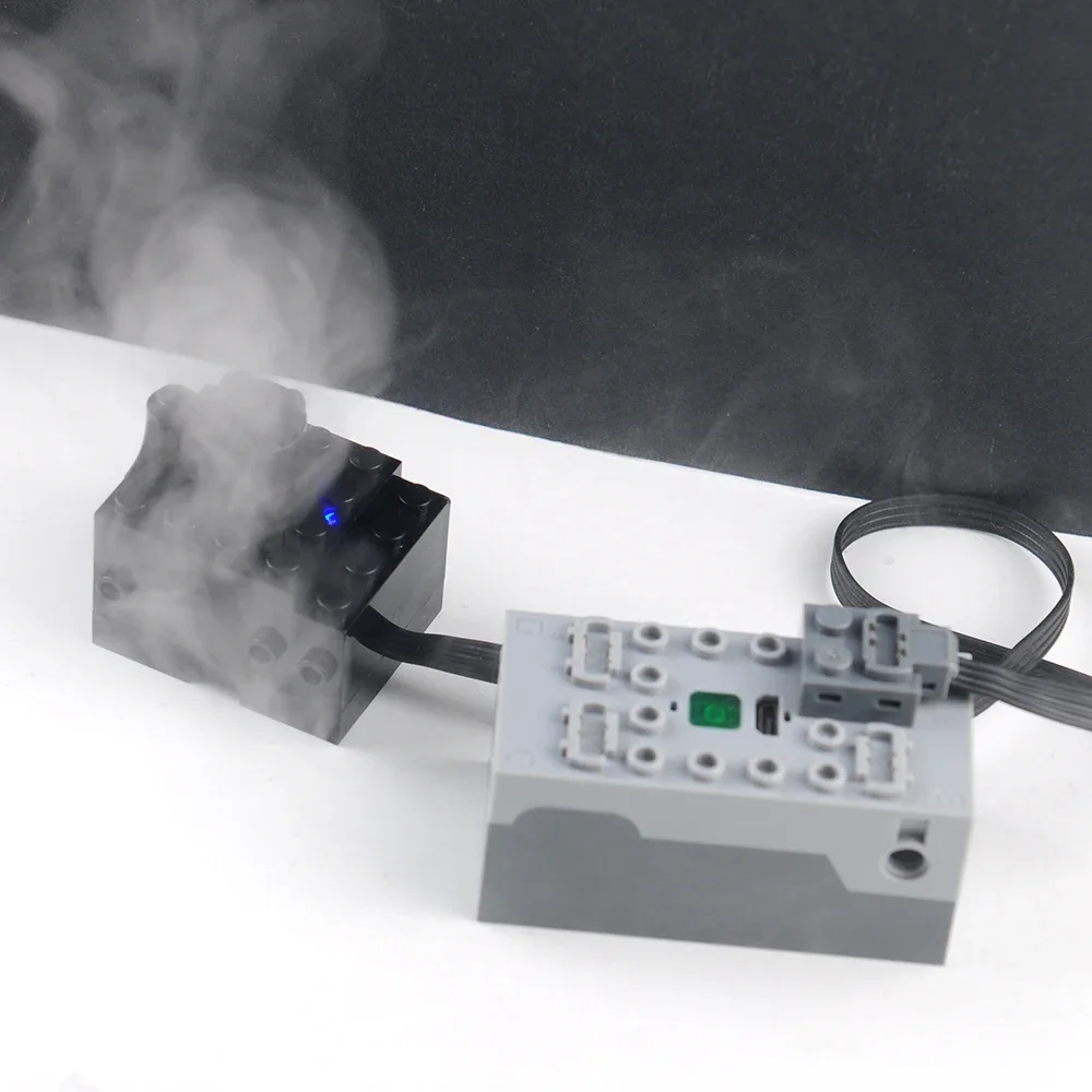 수정 된 분무기 전기 배기 모터 하이테크 빌딩 블록 부품 분무기 조립 벽돌 장난감 DIY 기차/자동차 모델