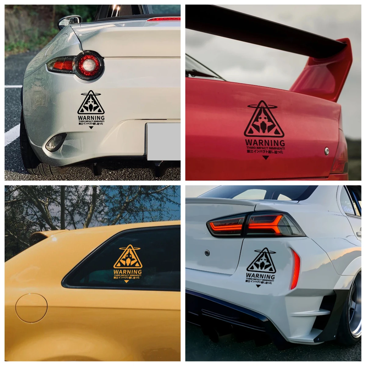 

Creative Rampage Warrior Decal - Multi-Surface Sticker for Car Bumper, Window Glass, Motorcycle & Laptop, 2D Warning Design