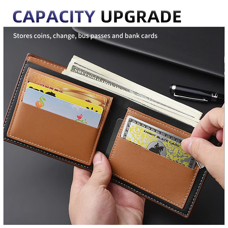 Men's Wallet Casual Leather Coin Purse Credit Card Holder Money Clip For Subaru STI Impreza Legacy WRX BRZ XV WRC Outback Exiga