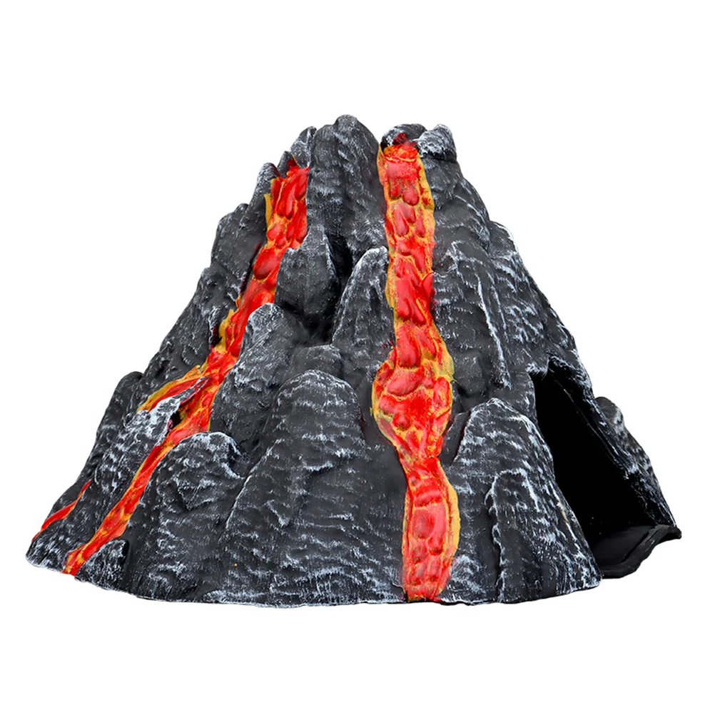 

Volcano Model Micro Landscaping Ornament Volcanic Eruption Craft Aquarium Suite Pvc Landscape Child Decor