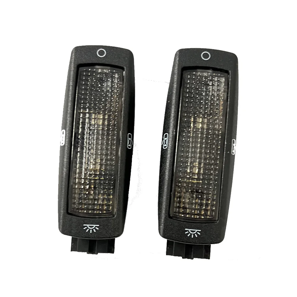 1pair Car Interior Reading light Dome lamp Ceiling Rear Black For VW Golf  Scirocco Tiguan mk1 for SEAT Alhambra Leon Toledo