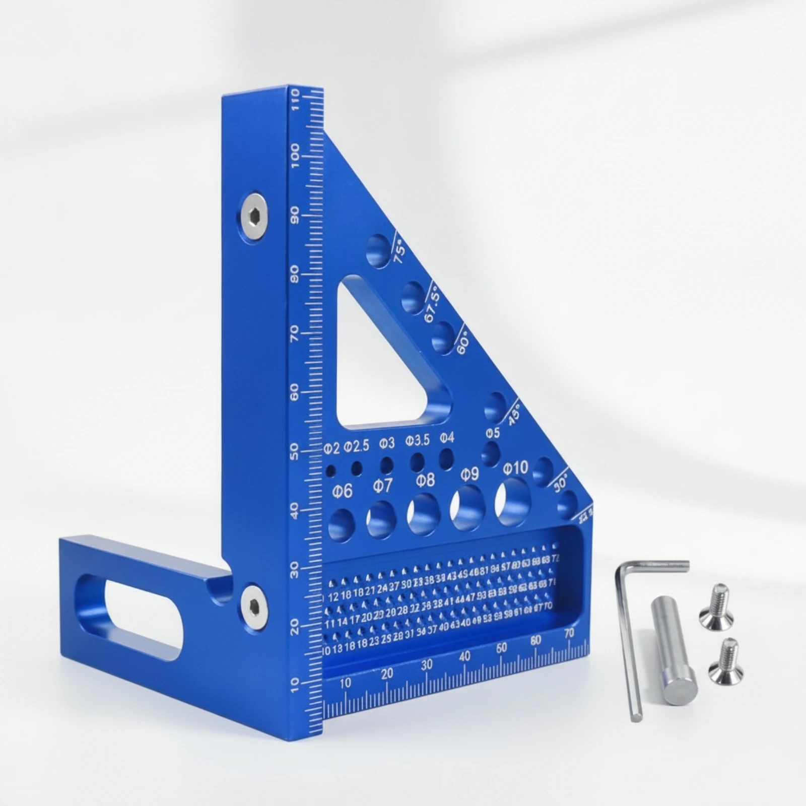 Triangle Ruler with Hex Key Al - огляд і ціна Woodworking Ruler