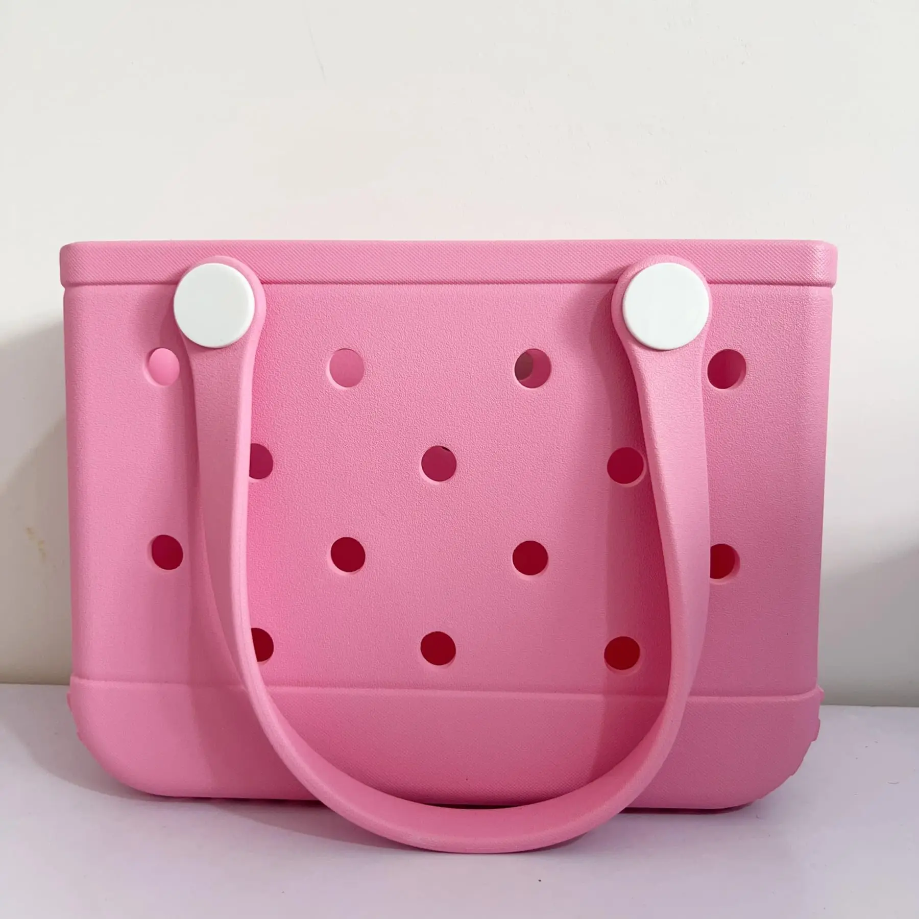 

Rubber Tote Bag Small Beach Bag Waterproof Outdoor Tote Bag Washable Tote Portable Travel Bag Open Handbag for Daily