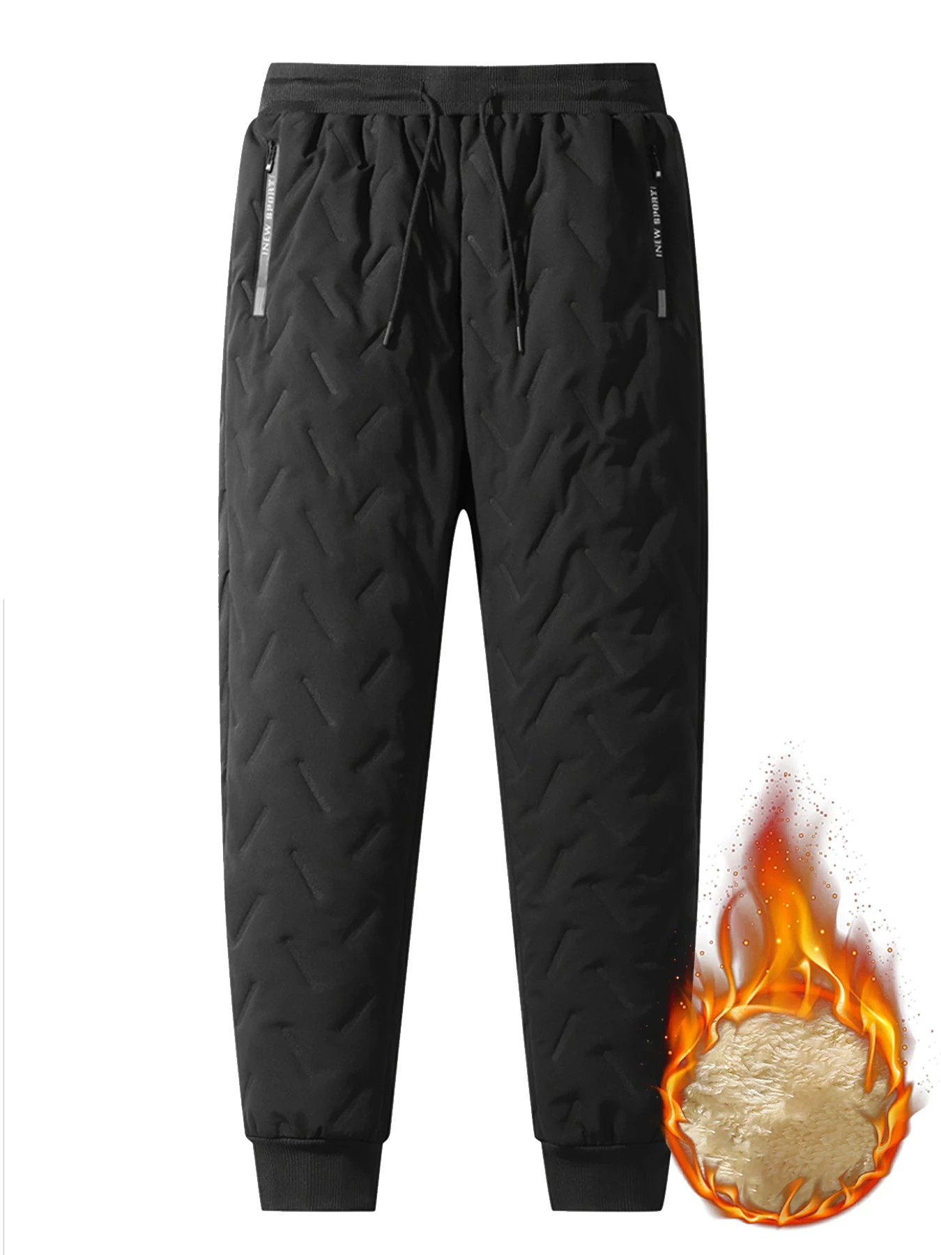 Verdickte warme Hose für Herbst und Winter, Hose im Herbst- und Winterstil, kältebeständige und warme Freizeithose, geeignet für Männer und Frauen, modische Winterhose