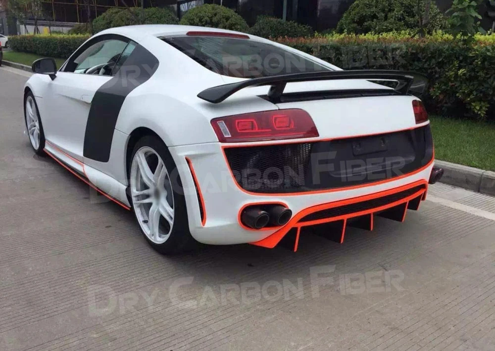 

For R8 Carbon Fiber Rear Spoiler Boot Trunk Wings for Audi R8 V8 V10 2010-2015 Auto Racing Car Styling