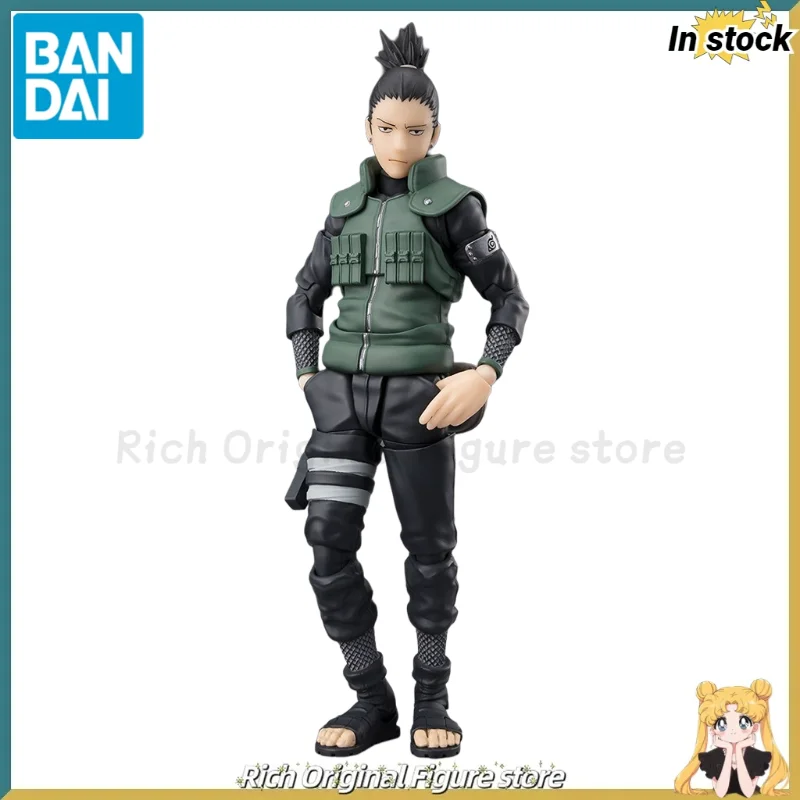 

【В наличии】Оригинальный BANDAI S.H.F NARUTO Shippuden Nara Shikamaru-Блестящий стратегический-аниме-фигурка, модель игрушки, кукла