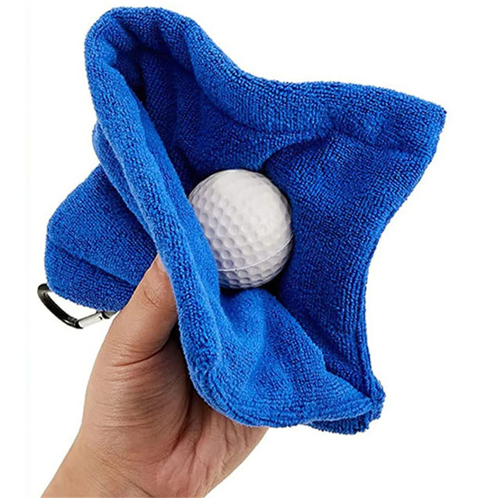 Portable Golfs Towels Breathable Polyester Fabric Multidirectional Ball Cleaner Outdoor Sports Accessory Golfs Ball Cleaner