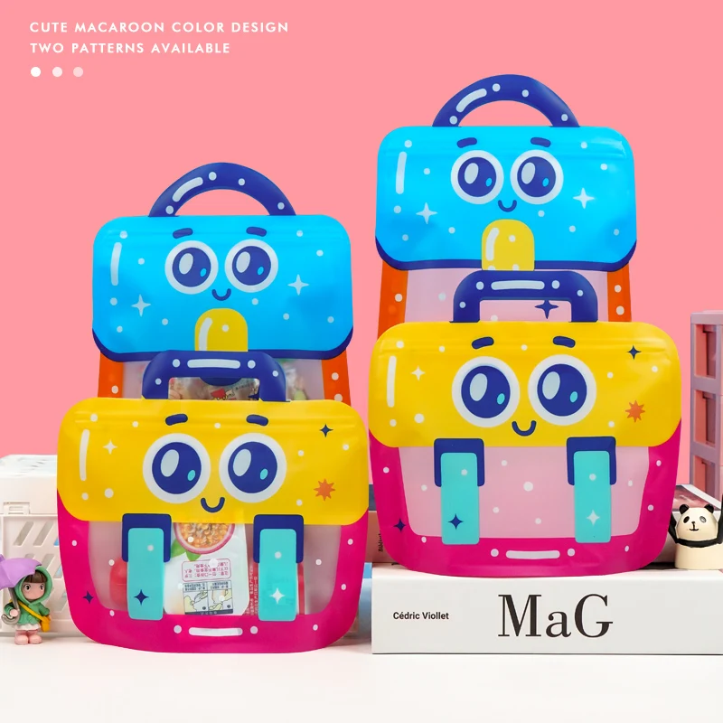 20/50pcs Kindertag Geburtstags feier Geschenk beutel Geschenkt üte Lebensmittel qualität Cartoon tragbare Macaron Farbe Abschluss versiegelung Taschen – Detail 14