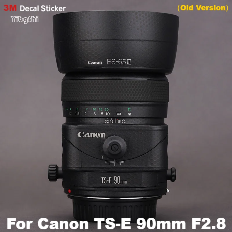 

Для Canon TS-E 90 мм F2.8 наклейка кожа Виниловая оберточная пленка для корпуса объектива камеры Защитная Наклейка покрытие 90 F/2,8 2,8 старинная версия