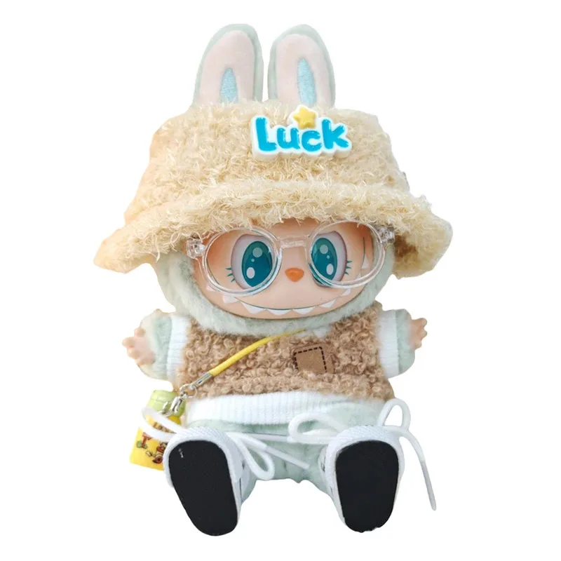 17 سنتيمتر الزي الملحقات مع قبعة نظارات الأحذية موضة الملابس DIY بها بنفسك دمى صغيرة الملابس دمية الملابس لطيف