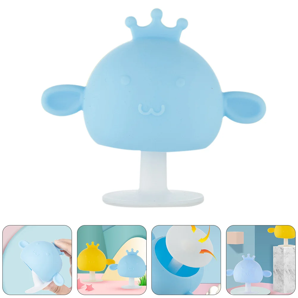 

1 шт., мультяшная силиконовая пустышка для тренировки шлифовки зубов младенцев, детский прорезыватель для зубов, молярное жевание для облегчения десен, игрушка для детских зубов