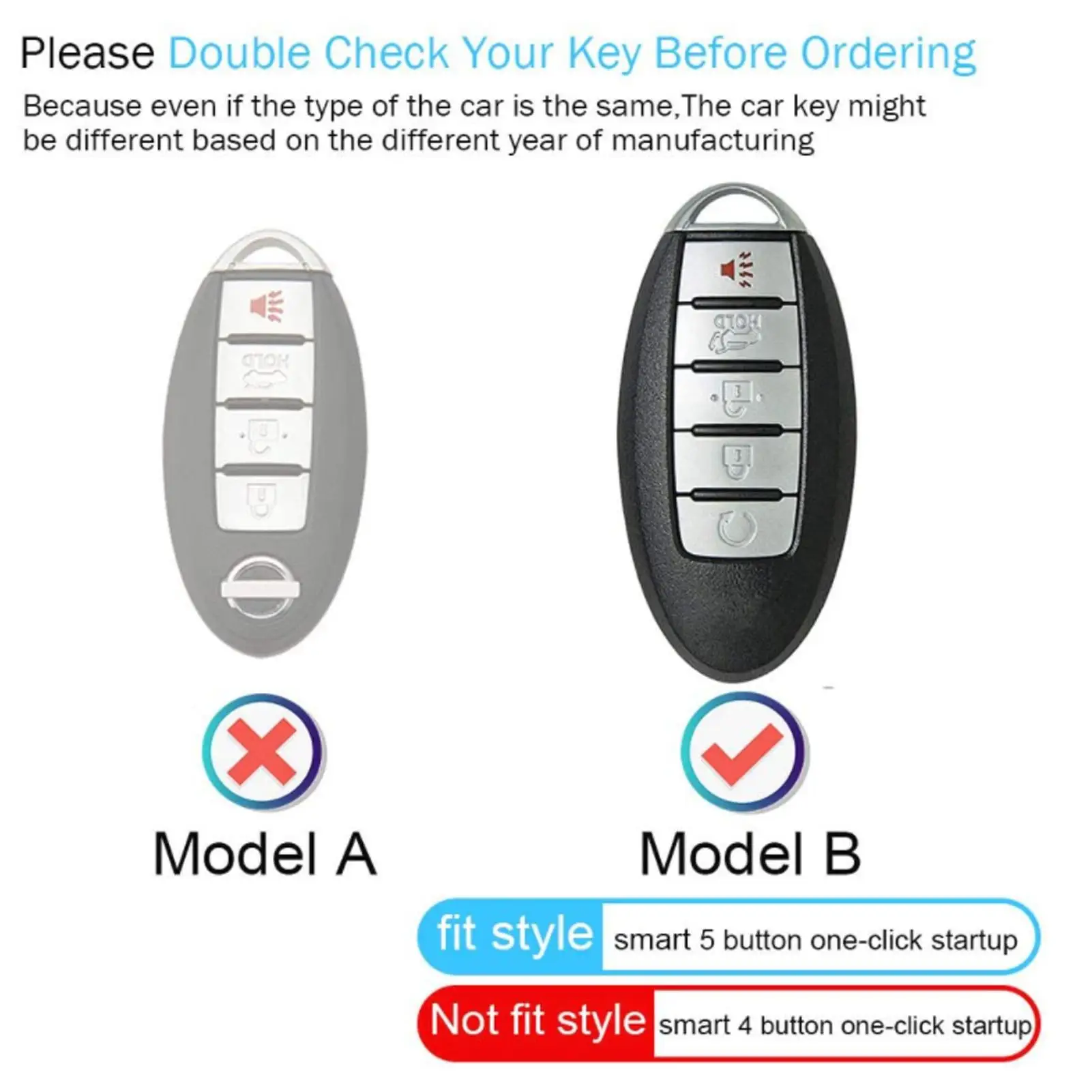 غطاء مفتاح فوب مقاوم للتآكل، حواف جلدية مزدوجة الجوانب، مقاومة للصدمات، غطاء عن بعد للدخول بدون مفتاح للسيارات #6