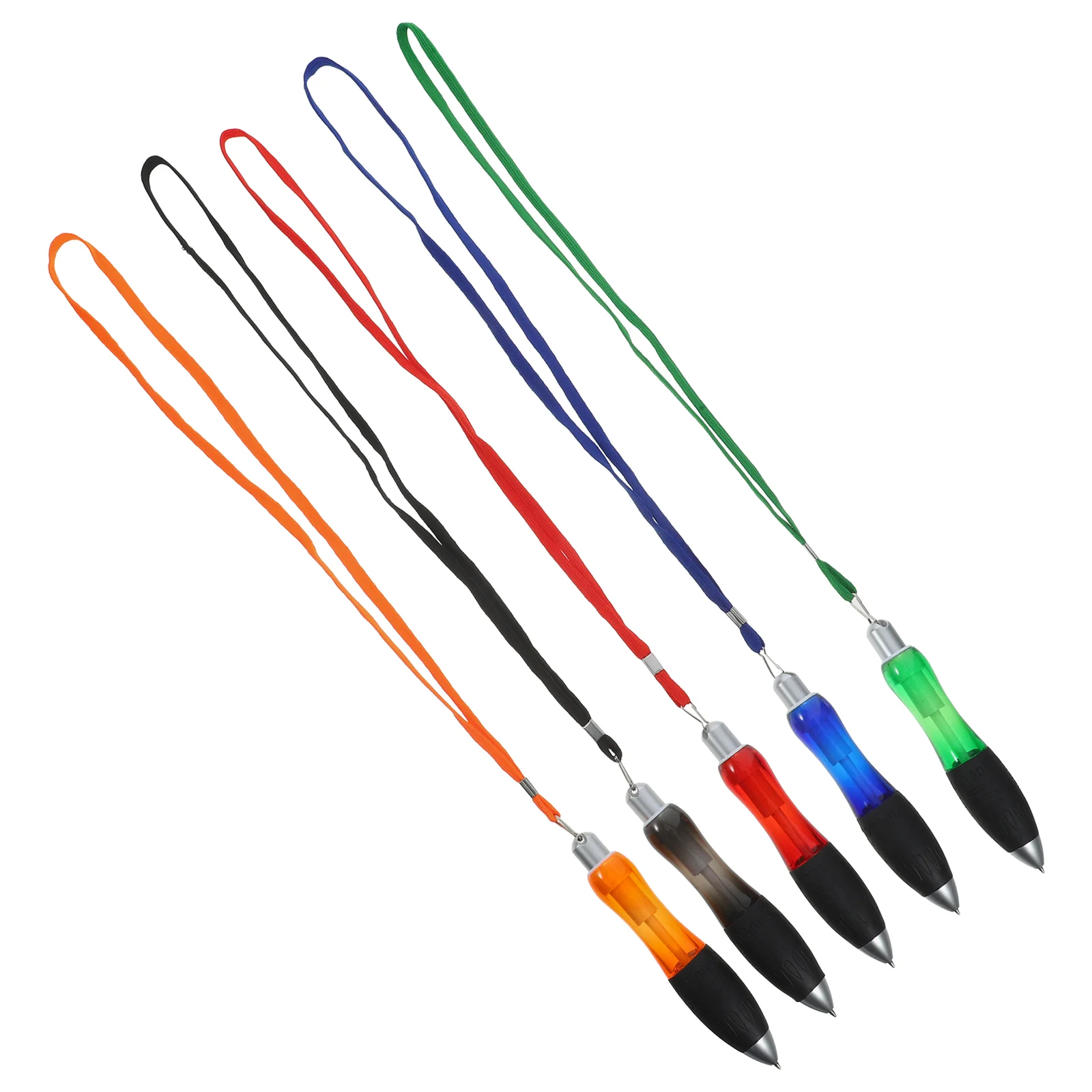 

Lanyards Fat Ballpoint Pen Office Supplies Push Type Favors Students Stationery Pens for Party Goodie Bag