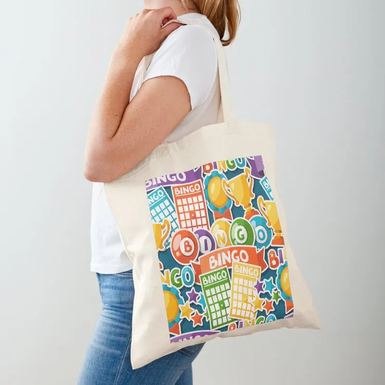

BINGO Design Tote Bag free delivery bags shopping cart bags canvas tote bags canvas tote
