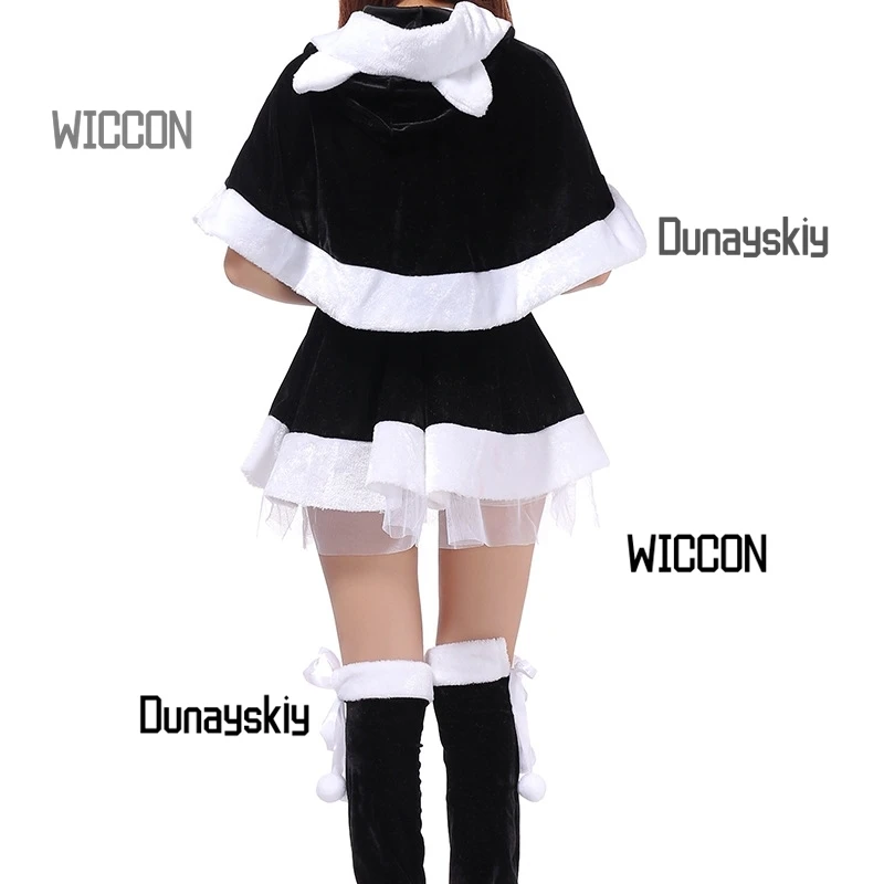 Shop1104224016 مخزن 2026 أزياء سانتا كلوز النسائية أزياء عيد الميلاد التأثيرية ملابس سانتا كلوز القطيفة #6