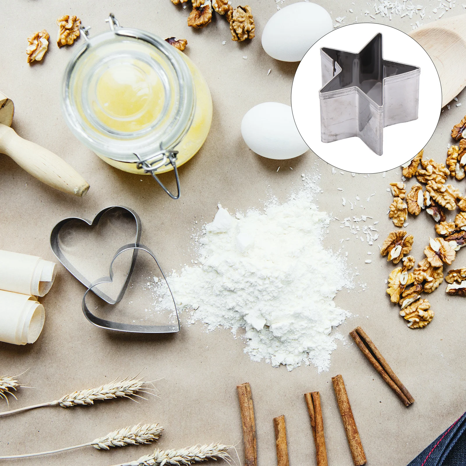 

3D Cookie Cutter Stainless Steel Christmas Gingerbread Baking Tool For Diy Biscuit Fondant Pancake Fruit Vegetable