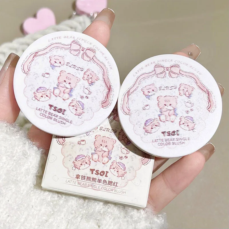 أحادية اللون لطيف أحمر الخدود الخوخ الحليب الوردي كريم الخد الطبيعي أحمر الخدود الوجه الخد تينت أحمر الخدود كونتور طقم مكياج مستحضرات التجميل #1