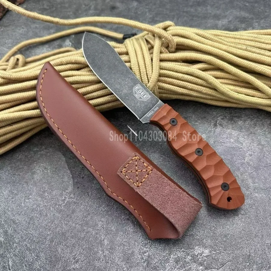 

JG5 Высококачественный нож с прямым лезвием D2 Лезвие G10 Ручка Эргономичная ручка Открытый многофункциональный и практичный нож для рыбалки