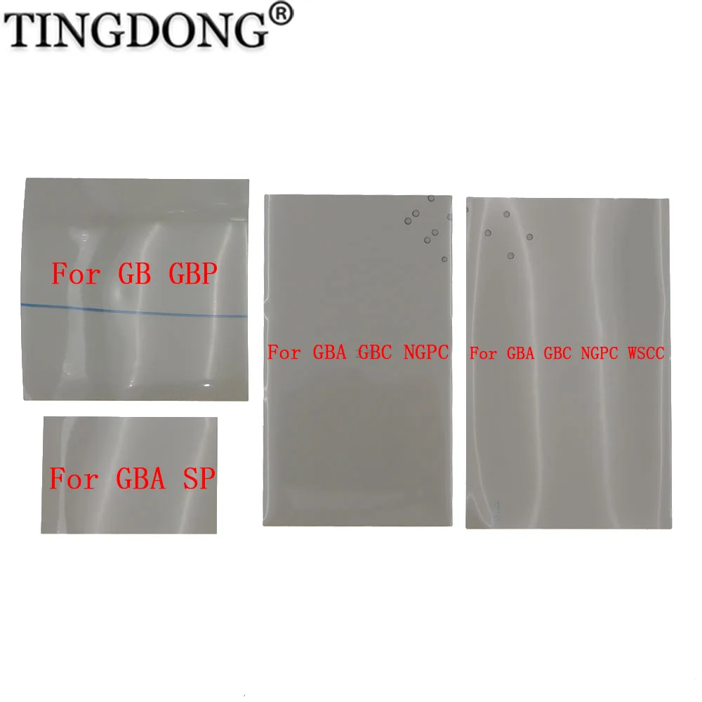 2pcs Polarizer Film Sheet For GB GBP GBA SP Highlight GBC GBA WSCC NGPC Polarizer Filter Backlit Screen Modify Film