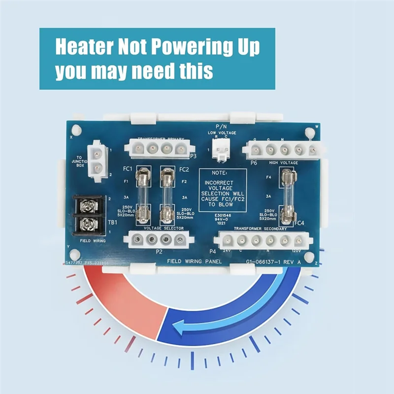FDXLFWP1930 For Hayward Universal H Series Pool Heater FD Field Wiring Panel Replacement Kit (From H150 To H500)-A31R