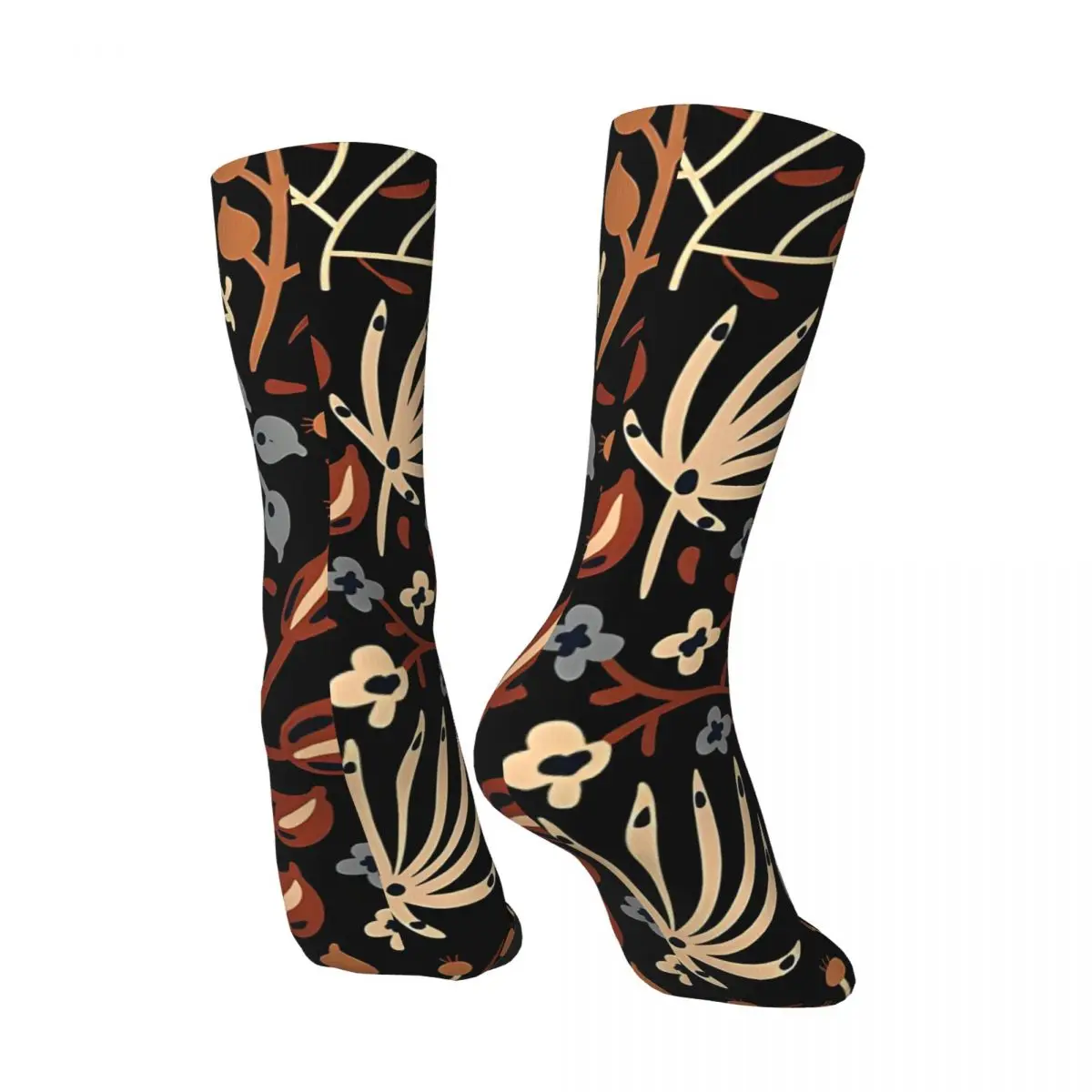 Vintage Dusky Field Pattern Men's compression Socks Unisex Street Style Pattern Printed Novelty Crew Sock